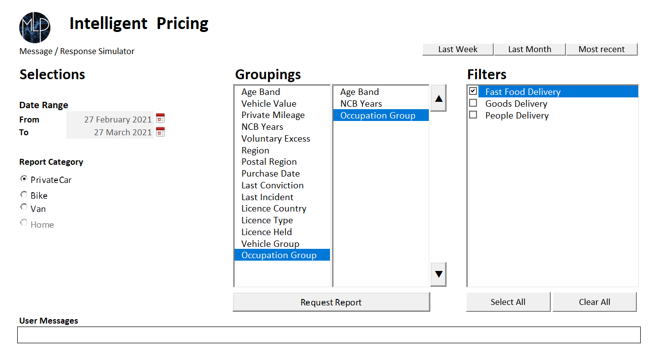 Intelligent-Pricing-Interface